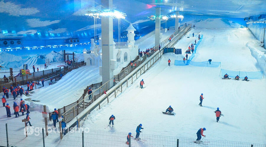 O Snowland é o primeiro parque de neve indoor do país. Foto: Divulgação