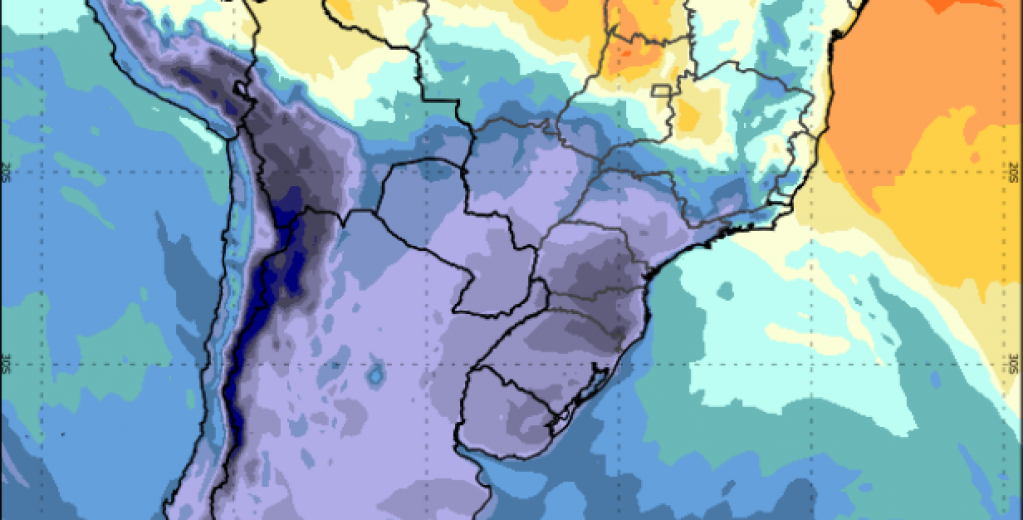 Meteorologia prevê frente fria e queda brusca de temperatura até final da semana