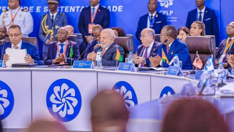 Ricardo Stuckert/PR – 27/08/2023 Presidente Lula participa da sessão de abertura da XIV Conferência de Chefes de Estado e de Governo da Comunidade dos Países de Língua Portuguesa (CPLP)