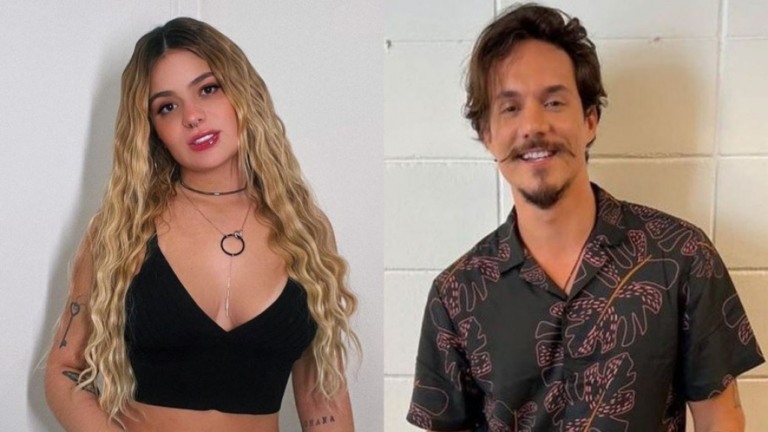 Ex-BBBs Viih Tube e Eliezer trocam beijos durante festa
