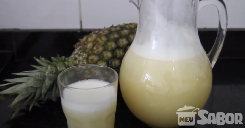 Suco de abacaxi detox! Diminui o inchaço e auxilia na digestão!