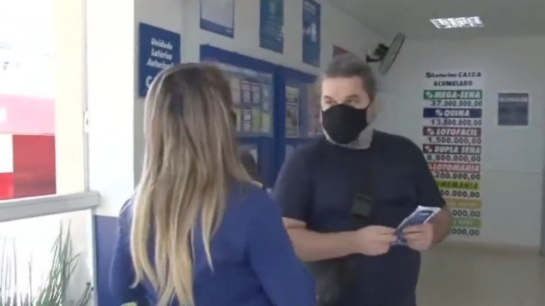 Homem diz que usaria prêmio da loteria para financiar campanha de Lula