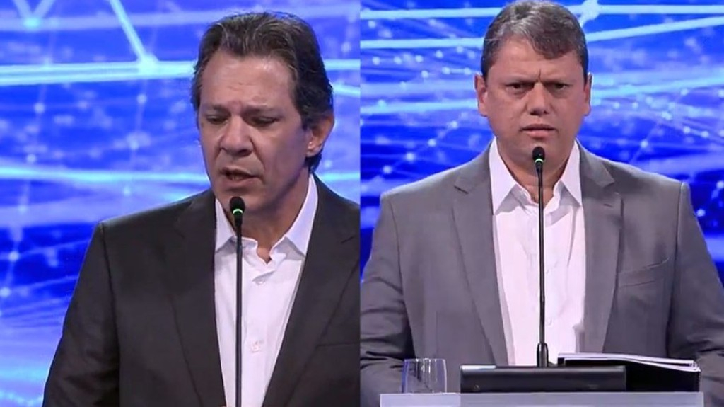 Haddad e Tarcísio criam polarização em primeiro debate de SP