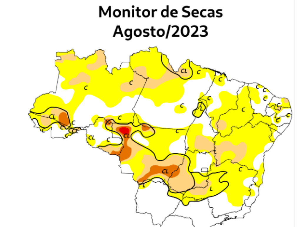 Monitor de Agência Nacional mostra redução da seca em SP e região Sudeste