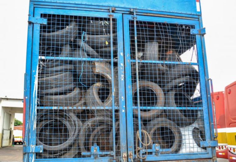 Descarte controlado em Pompéia permite reciclagem de 60 toneladas de pneus