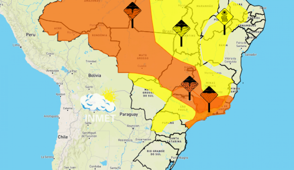 Meteorologia inclui Marília e região em alerta para chuvas intensas; vale até terça