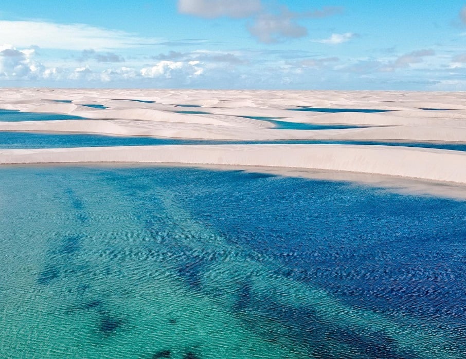 Lençóis Maranhenses . Foto: Instagram/@dronelencoismaranhenses