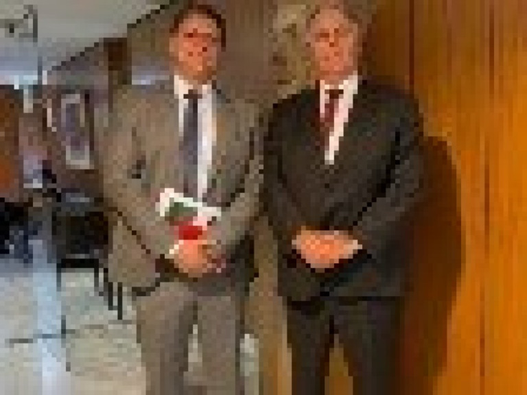 Reprodução/Redes sociais – 05.03.2022 O governador de São Paulo, Tarcísio de Freitas (Republicanos), e o deputado estadual Capitão Conte Lopes (PL)