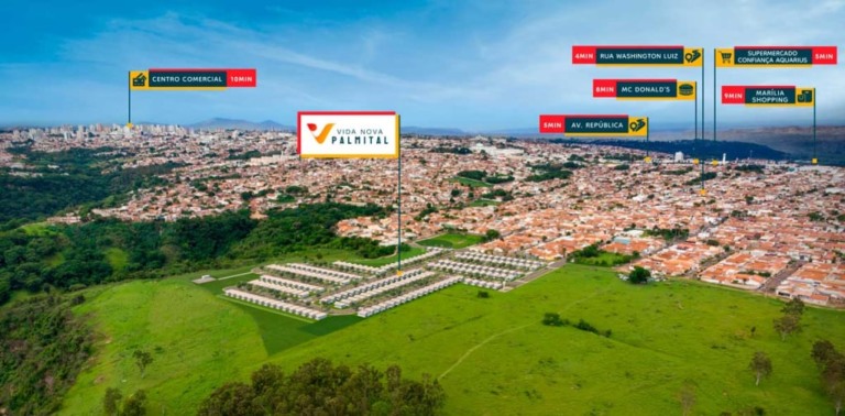 Vida Nova Palmital terá 200 casas com subsídio e financiamento fácil em Marília