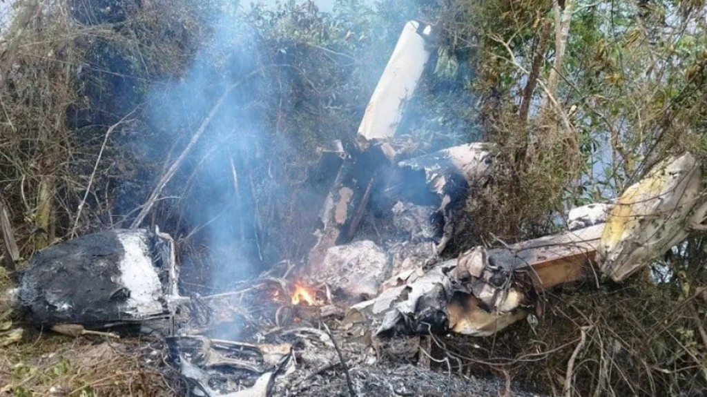 Homem fica gravemente ferido após queda de avião Homem fica gravemente ferido após queda de avião