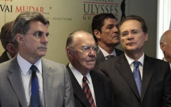 Romero Juca, José Sarney e Renan Calheiros – reprodução