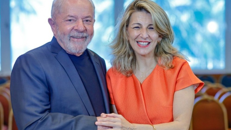 Lula encontra líder da contrarreforma trabalhista da Espanha