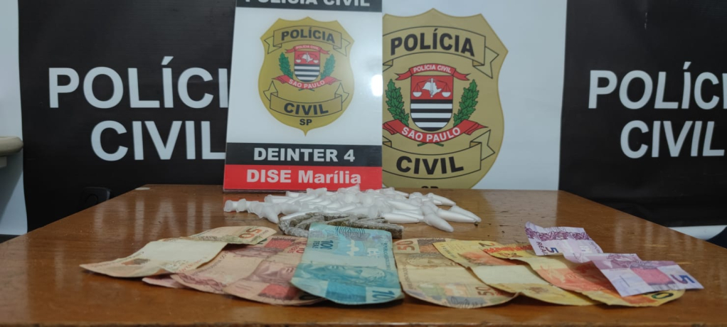 Dise apreende adolescente de 15 anos com drogas e dinheiro