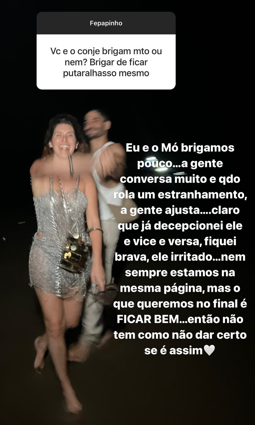 Story Fernanda Paes Leme — Foto: Reprodução/Instagram