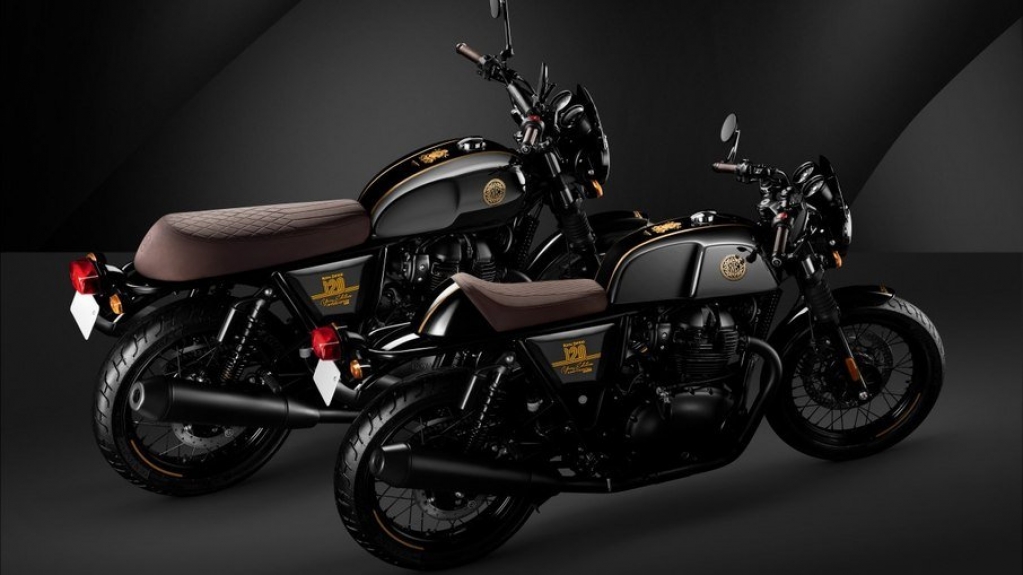 Royal Enfield mostra 650 Interceptor e Continental GT 120th Anniversary Edition