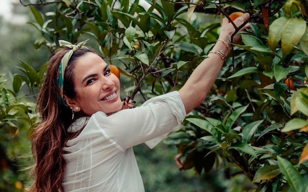 Luciana Gimenez se diverte com a vida no campo na região do Douro, em Portugal. Foto: Arquivo pessoal