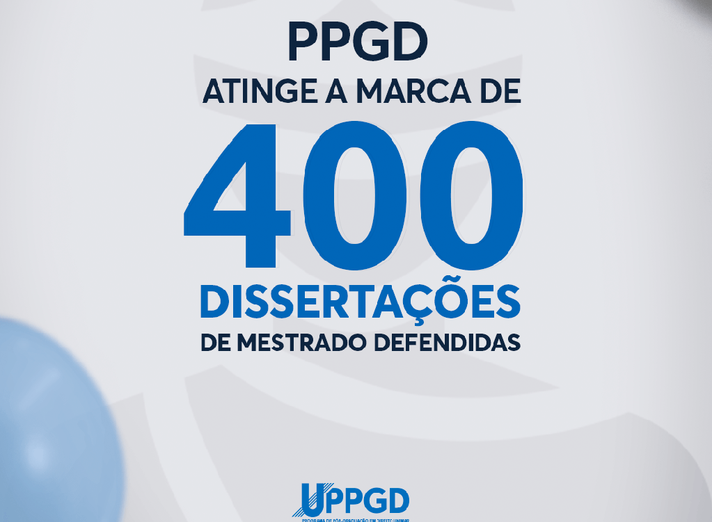 Pós-Graduação em Direito da Unimar atinge 400 dissertações de mestrado defendidas