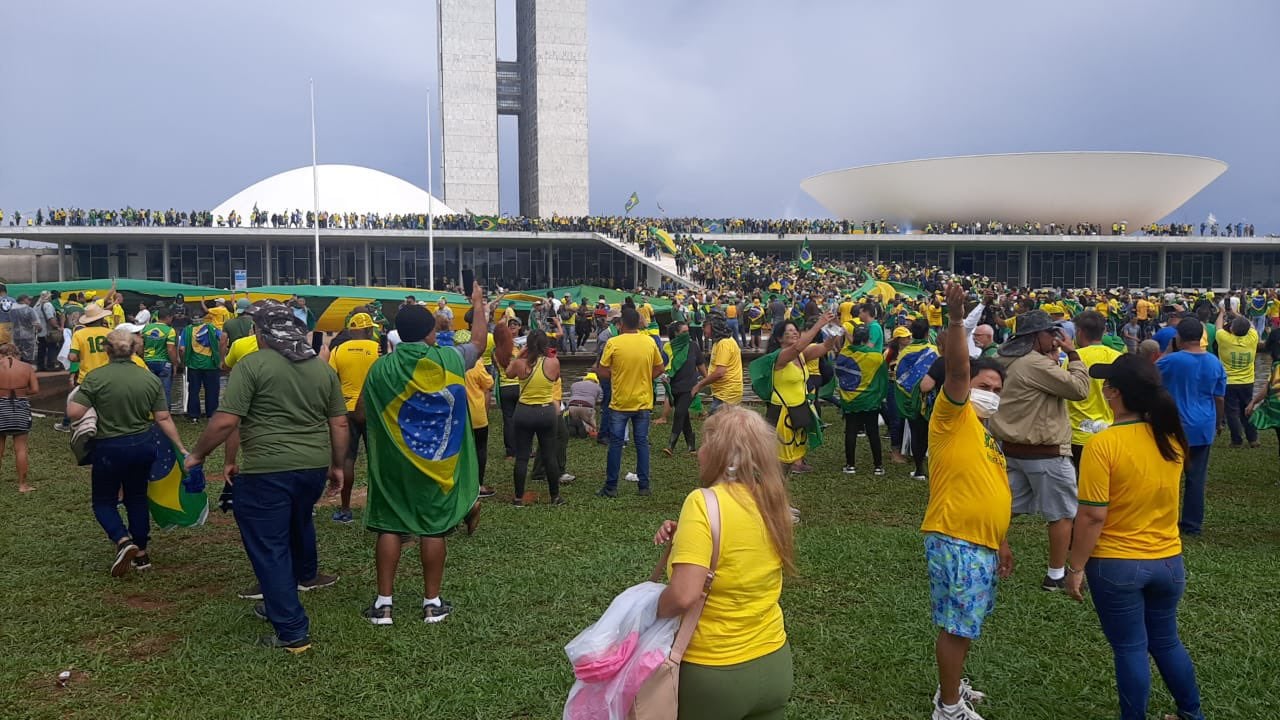 Invasão ao congresso nacional. Foto: Reprodução/Twitter