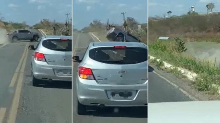 Vídeo: Padre dorme ao volante, perde controle do carro e cai em lago