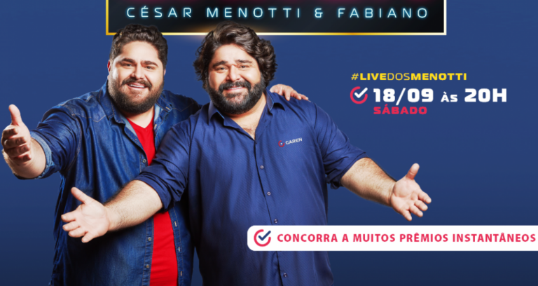 Live com Cesar Menotti & Fabiano terá ação social para HBU de Marília