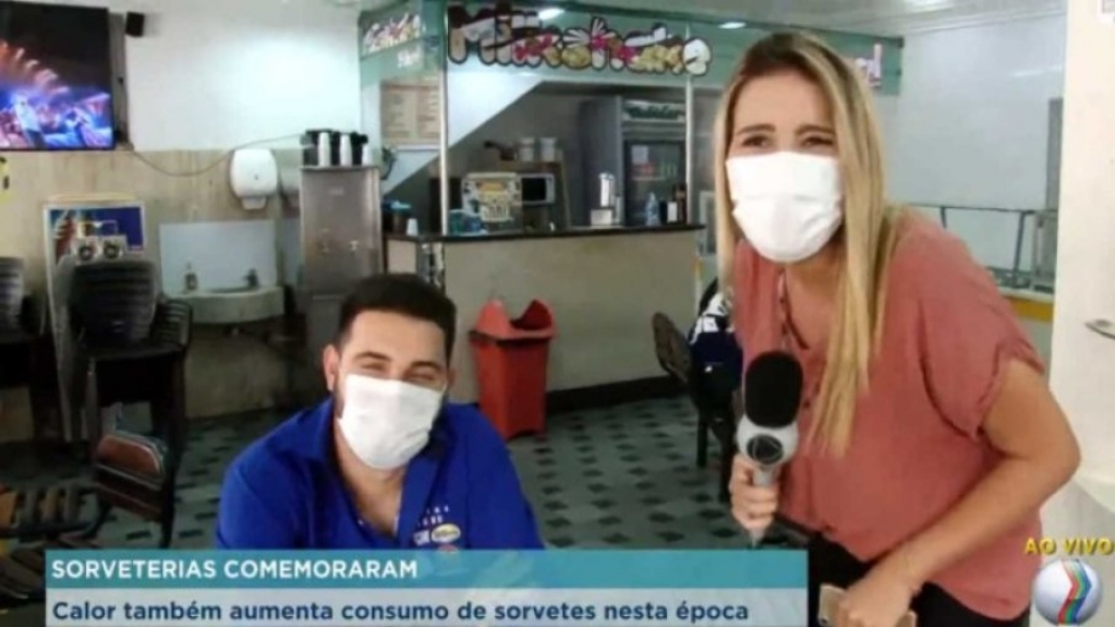 Repórter da Record dá em cima de entrevistado ao vivo; assista