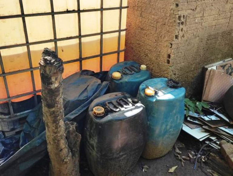 PF apreende 1360 Litros de diesel contrabandeado na Bolívia
