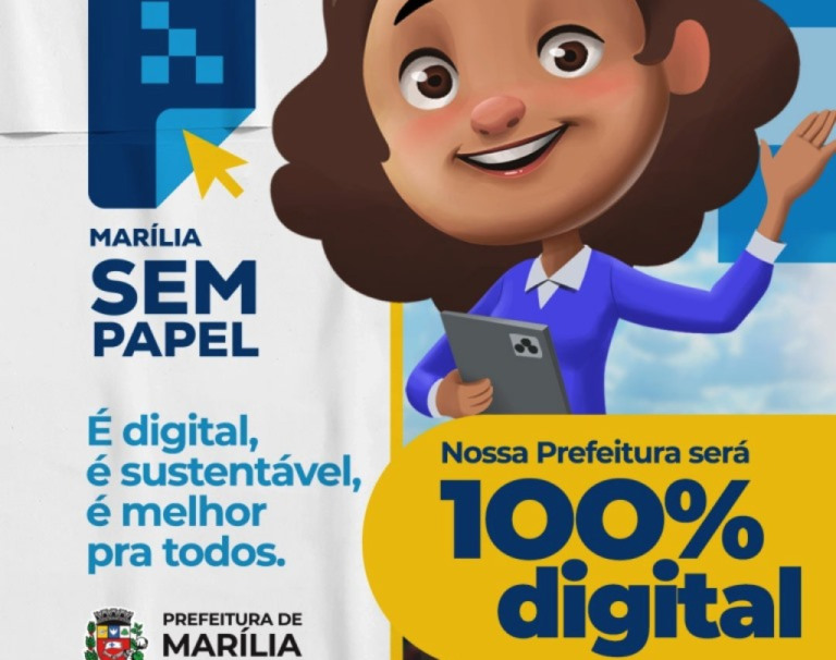 Marília terá plataforma digital para cortar custos e acelerar serviços públicos e internos
