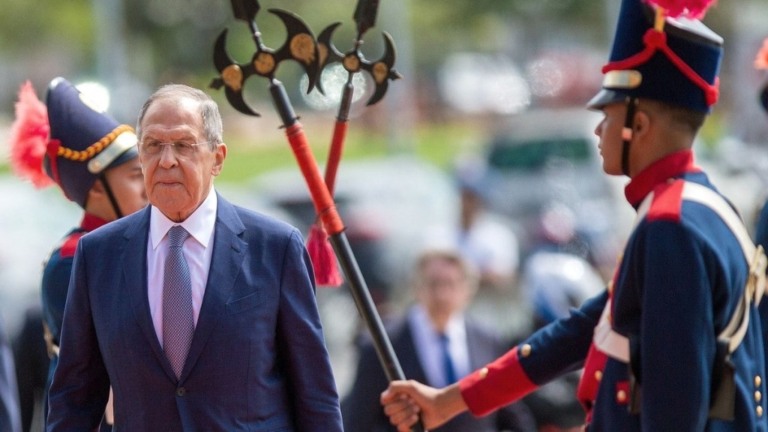 Fabio Rodrigues Pozzebom/Agência Brasil – 17/04/2023 Ministro das Relações Exteriores da Rússia, Sergey Lavrov