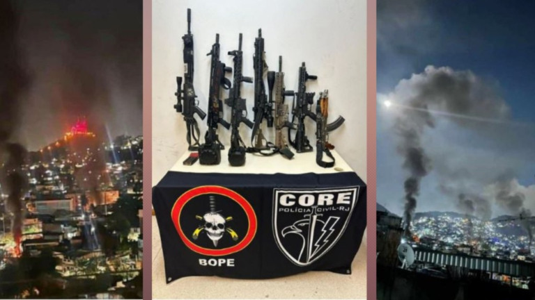 Reprodução/Divulgação Operação do Bope e Polícia Civil no Rio deixa 10 mortos no Complexo da Penha no Rio; policia mira líderes do Comando Vermelho