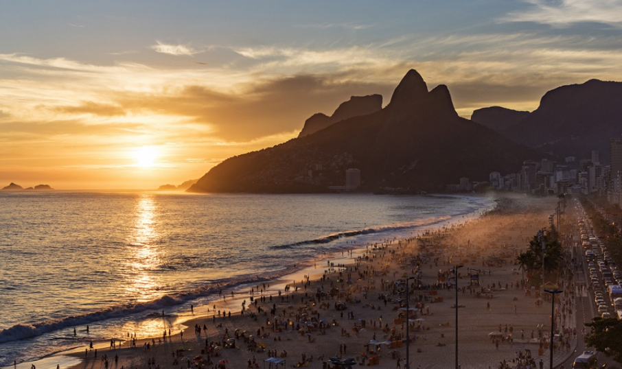 Vista do Hotel Fasano Rio à praia de Ipanema, na zona sul da capital fluminense. Foto: Divulgação