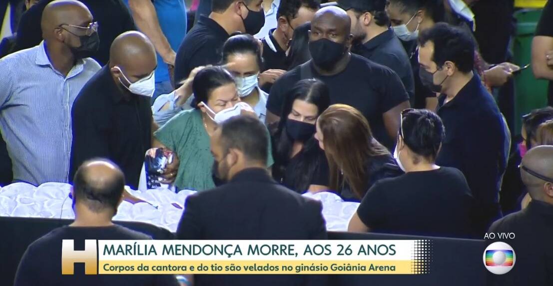 Velório Marília Mendonça. Foto: Globo