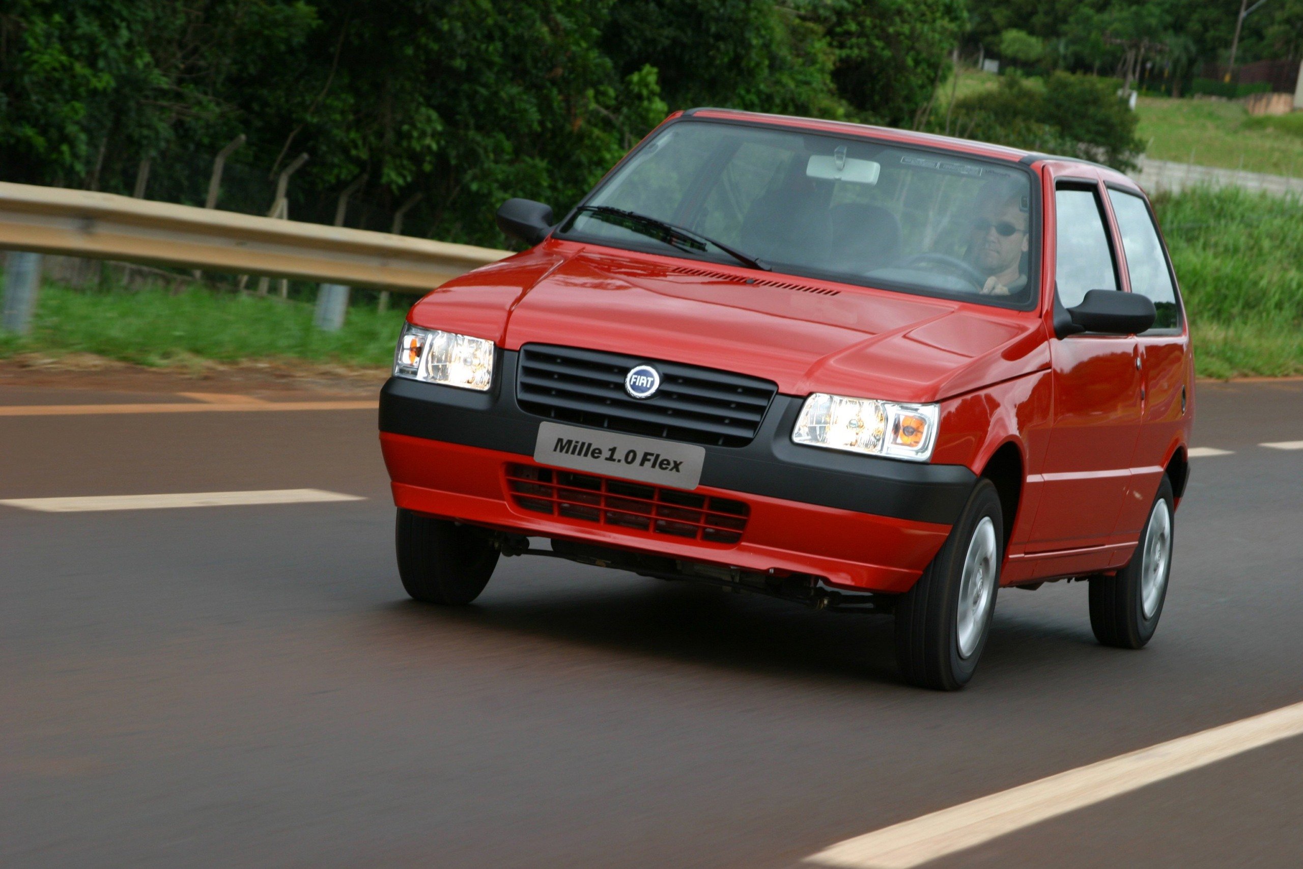 Fiat Uno Mille. Foto: Divulgação