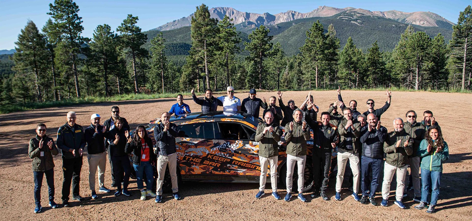 Lamborghini Urus na Pikes Peak. Foto: Divulgação