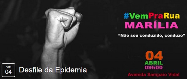 Movimento convoca "Desfile da Epidemia" no aniversário da cidade