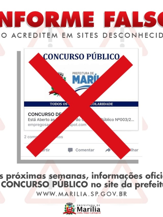 Marília terá concurso “nas próximas semanas”; alertas falsos atraem candidatos