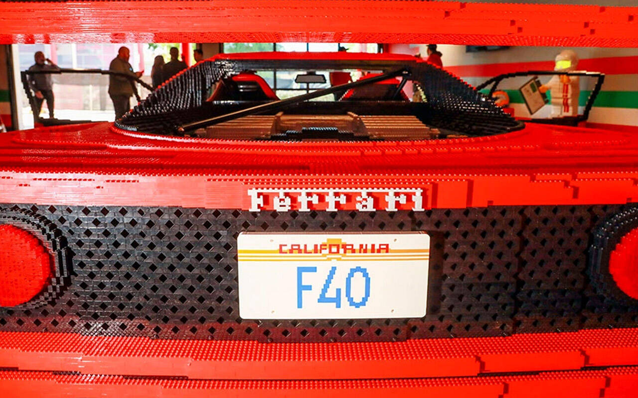 Ferrari F40 Lego. Foto: Divulgação