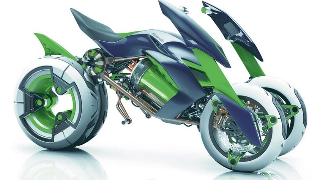 Kawasaki desenvolve tecnologia de aceleração para superbikes de três rodas