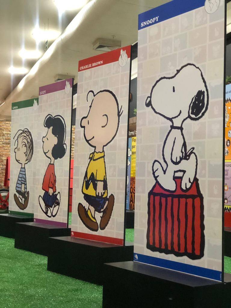 Exposição "Turma de Snoopy" relembra história do personagem e sua turma. Foto: Divulgação