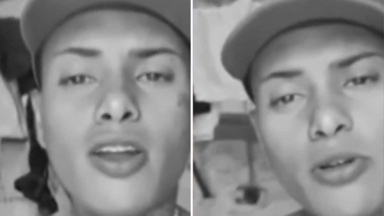 Montagem iG / Imagens: reprodução Jovem é preso ao fazer música debochando de morte de PM