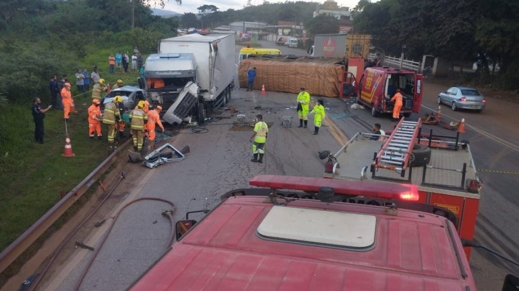 Minas Gerais: homem de 39 anos morre em acidente na BR-040, em Congonhas