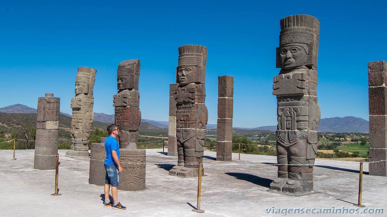 Ruínas Tula, no México. Foto: Viagens e Caminhos