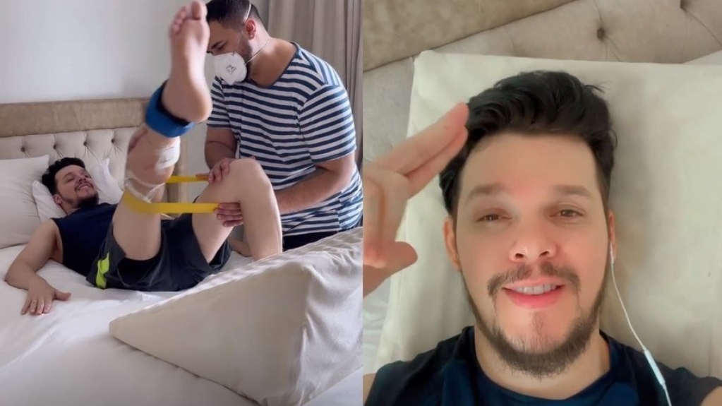 Thiago Costa mostra fisioterapia e celebra repercussão de nova música Thiago Costa mostra fisioterapia e celebra repercussão de nova música