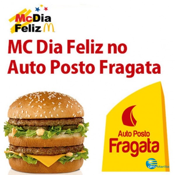 Posto Fragata dá 200 lanches do MCDia Feliz a clientes