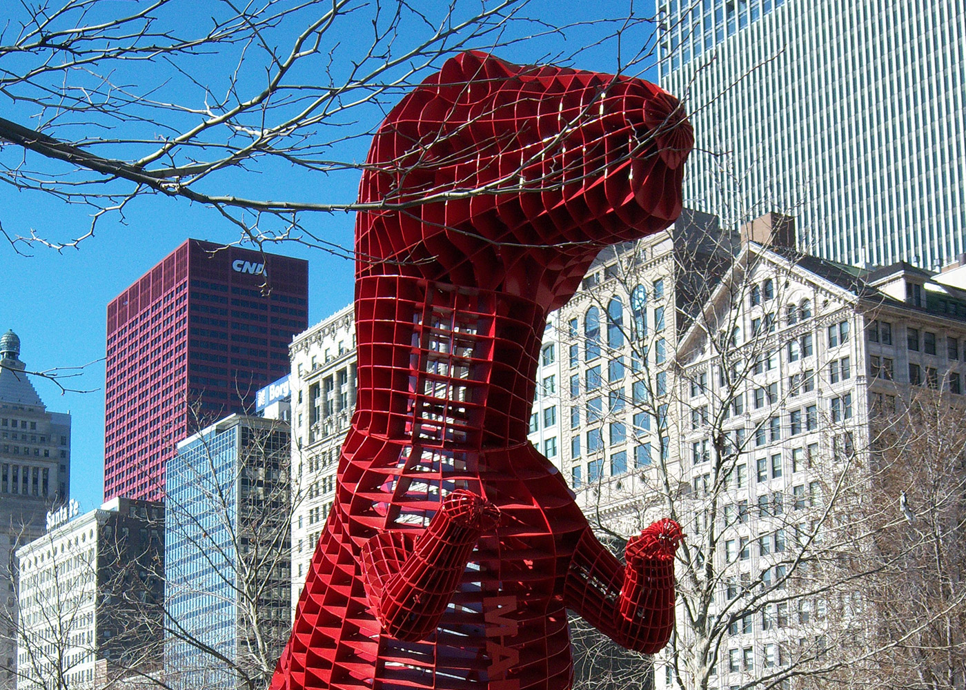 Escultura da "Boeing Galleries", no Millennium Park, em Chicago.. Foto: Divulgação