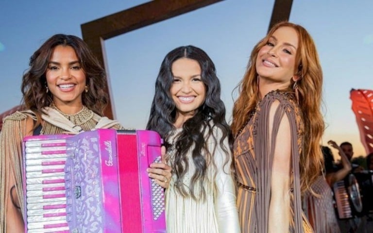 Claudia Leitte surpreende fãs com single gravado com Juliette e Lucy Alves