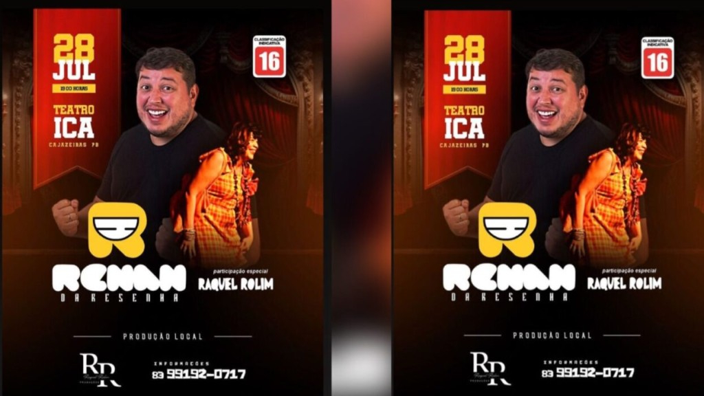 Renan da Resenha faz show em Cajazeiras pela produção local de Raquel Rolim