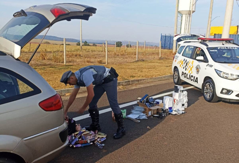 Motorista é detido com eletrônicos e cosméticos sem nota em rodovia de Marília