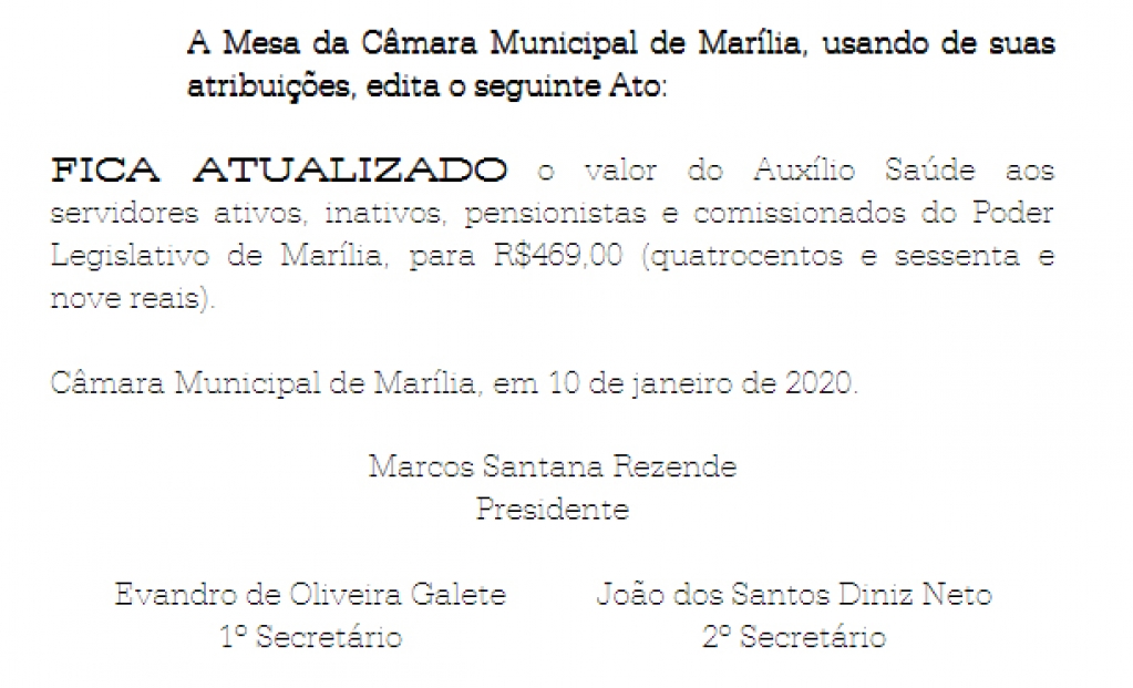 Mais aumento - Câmara reajusta valor do auxílio saúde e ganha 176% a mais que Executivo