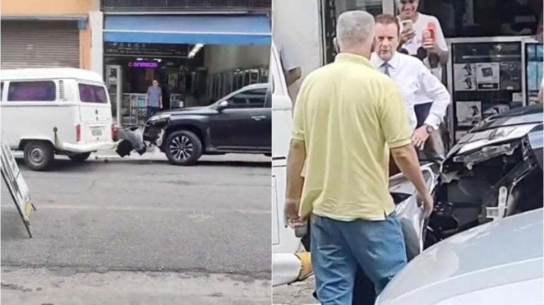 Vídeo: Russomanno discute com motorista após acidente de carro em SP