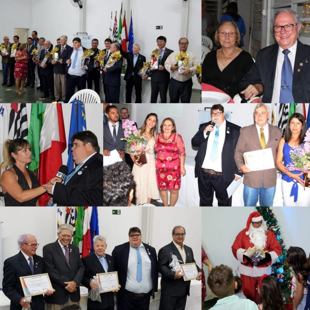 Rotary Marília celebra ano com balanço de atividades, posses e homenagens